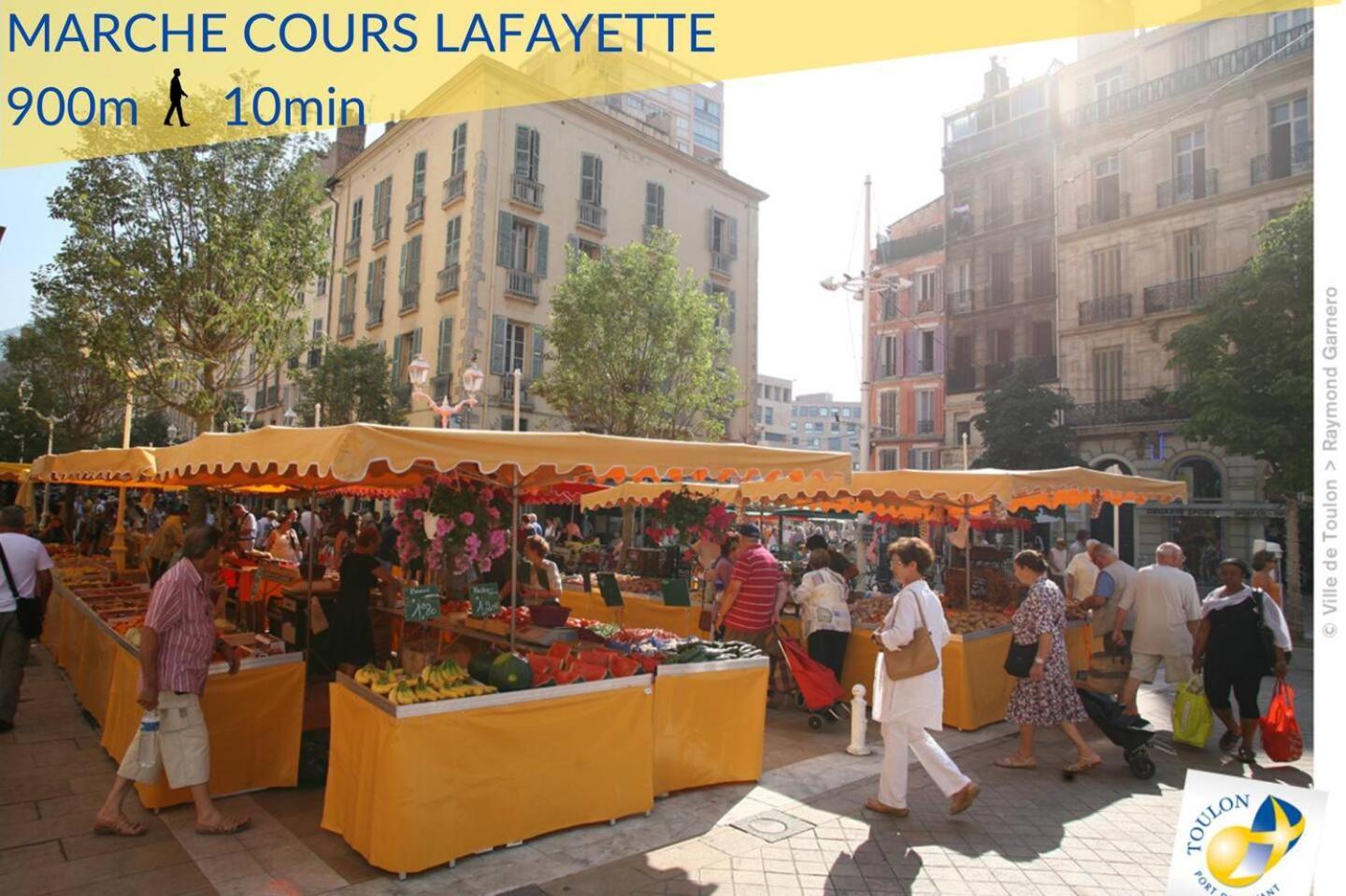 #3 Toulon Centre, Balcon, Lumineux, Stationnement Facile, Tout Confort Exterior foto